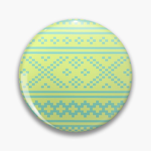 Item preview, norwegian knitting pattern from setesdal in pastel yellow and mint green designed and sold by weilertsen.