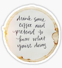 Drink Coffee Sticker