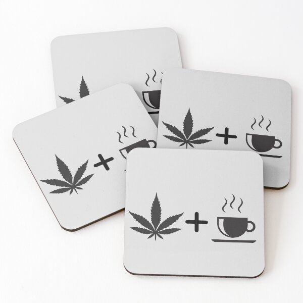 Item preview, Cannabis + Caffeine designed and sold by CabbageNClouds.