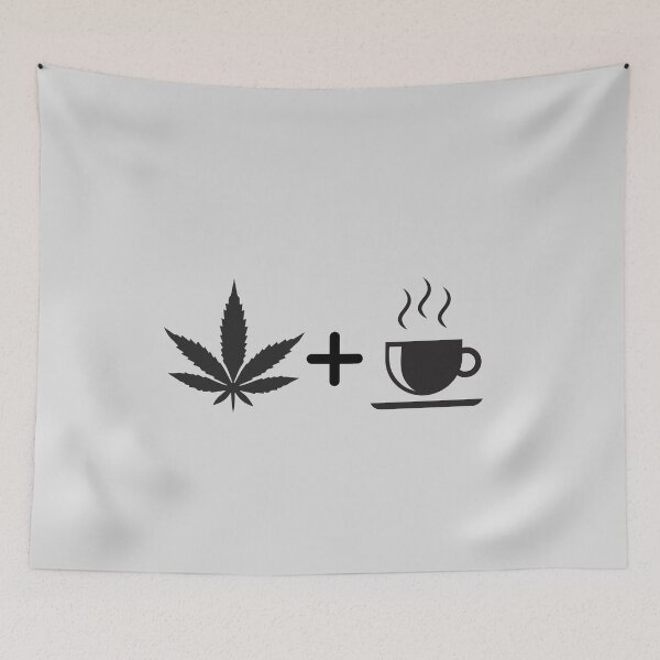 Item preview, Cannabis + Caffeine designed and sold by CabbageNClouds.