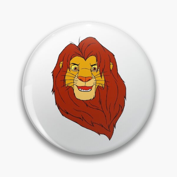 Item preview, happy simba lion cartoon designed and sold by KnitNknot.