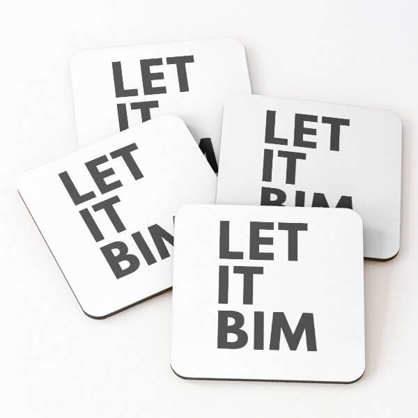 Item preview, Let it BIM big - Building Information Modeling black designed and sold by Laukgr.
