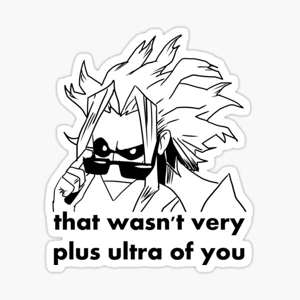 All might judges you Sticker