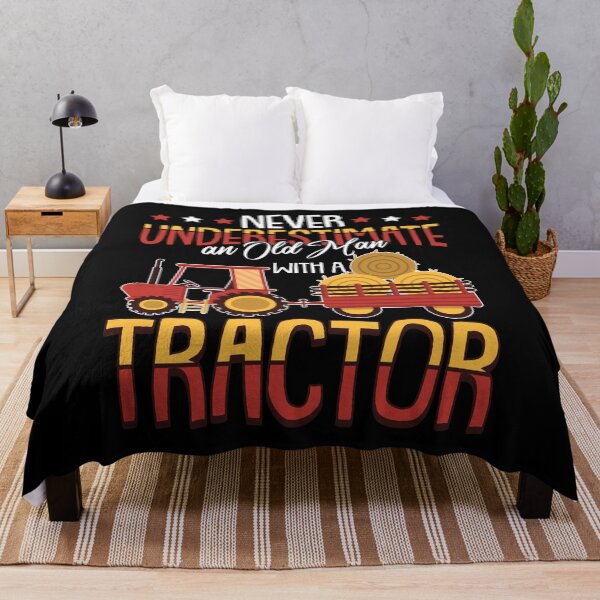 Item preview, Never Understimate an old man with a tractor Farmer Saying designed and sold by Rzelemenz.