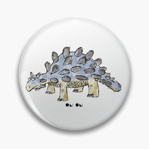 Cartoon Ankylosaurus Pin