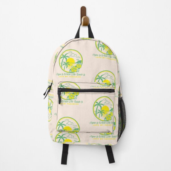 Item preview, Home Is Where The Beach Is. Illustration and text design in vintage style. island and beautiful Hawaiian Hibiscus. designed and sold by FOODIESART.
