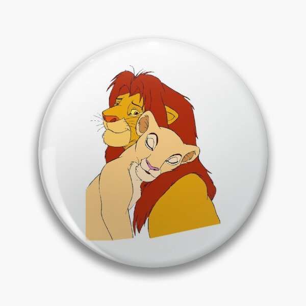 Item preview,  happy simba lion cartoon love cuddling designed and sold by KnitNknot.
