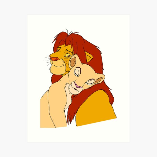Artikel-Vorschau von  glücklich simba löwe cartoon liebe kuscheln, designt und verkauft von KnitNknot.