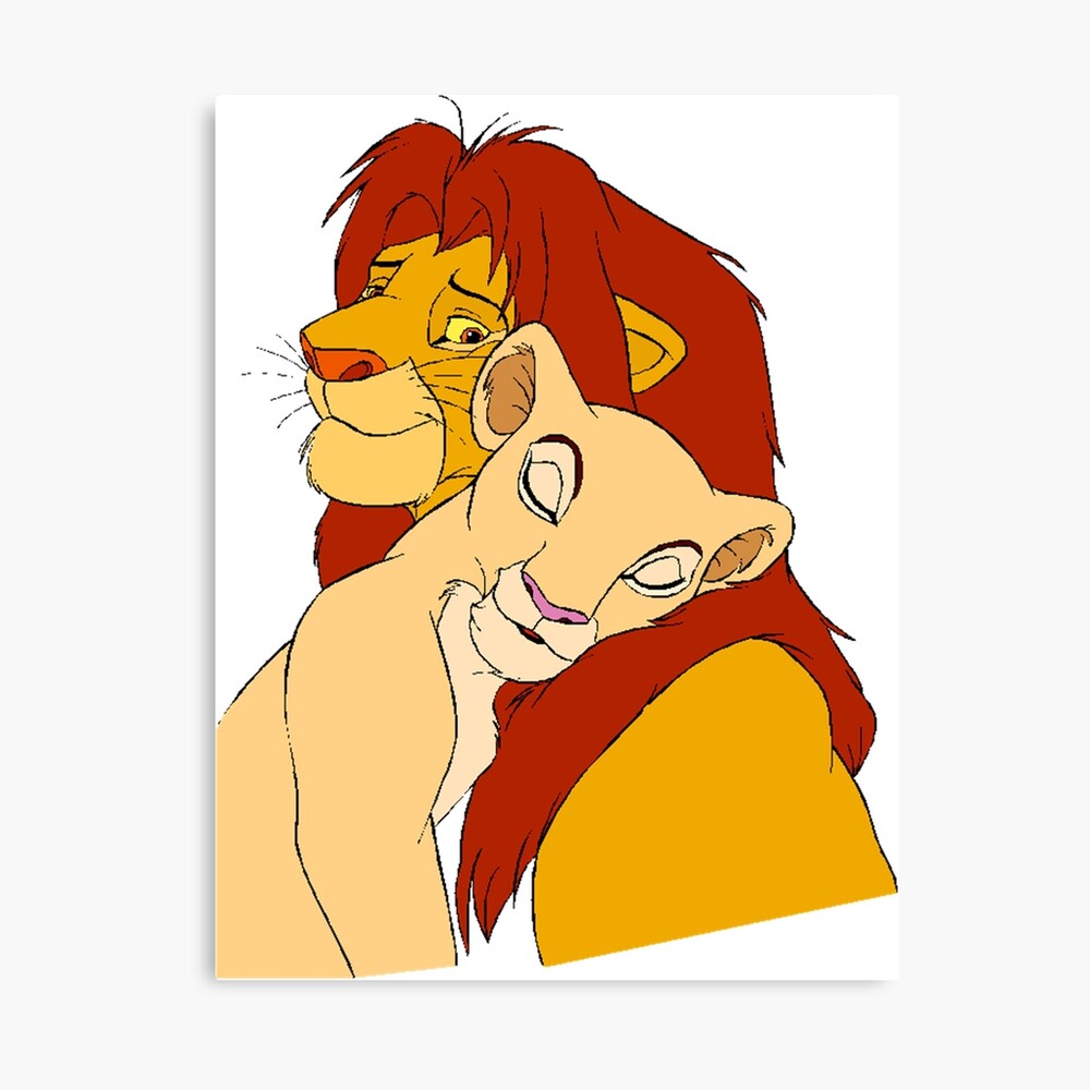 happy simba lion cartoon love cuddling happy simba lion cartoon love cuddling