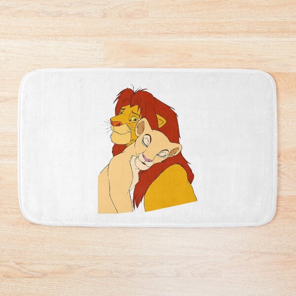 Item preview,  happy simba lion cartoon love cuddling designed and sold by KnitNknot.