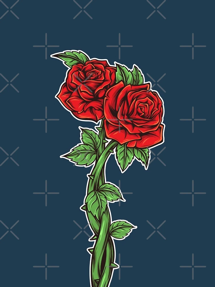 Thumbnail 4 of 4, iPhone Case, Retro Roses Cartoon designed and sold by SLAG-Creative.
