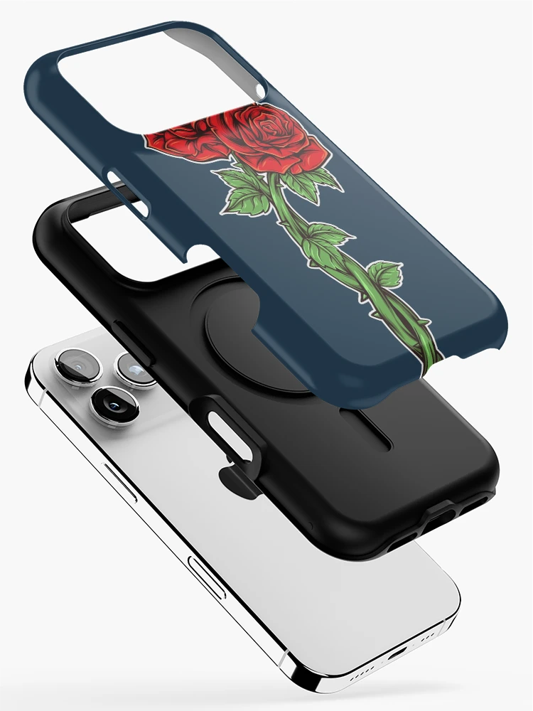 Thumbnail 2 of 4, iPhone Case, Retro Roses Cartoon designed and sold by SLAG-Creative.