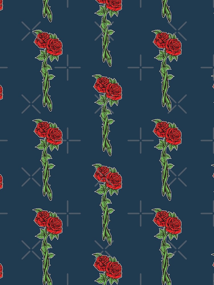 Thumbnail 3 of 3, Scarf, Retro Roses Cartoon designed and sold by SLAG-Creative.