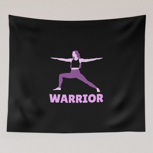 Item preview, WARRIOR - woman doing yoga pose warrior 2 designed and sold by GLwithUs.