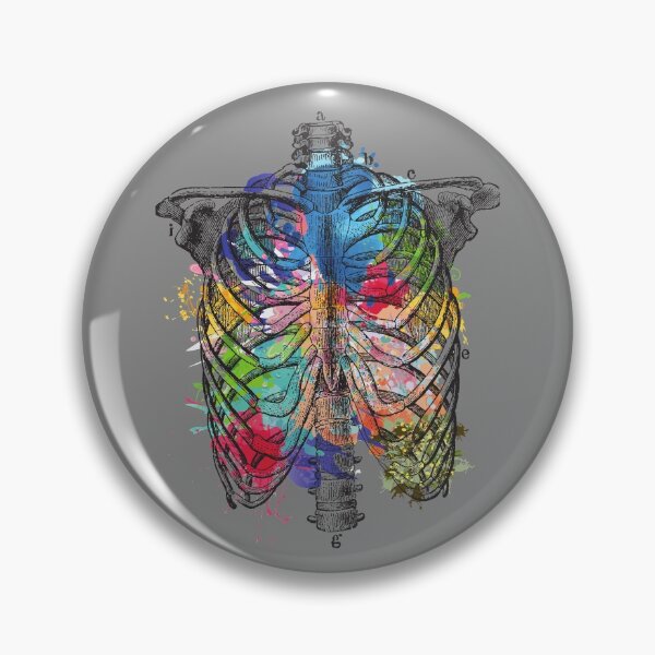 Item preview, Colored Ribcage - Awesome designed and sold by BaldingSnail.