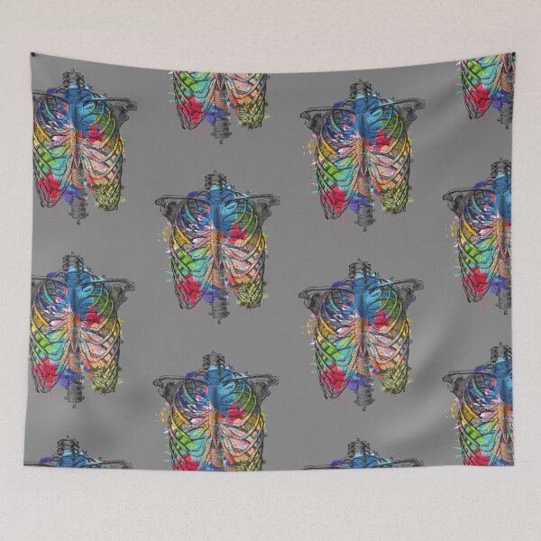 Item preview, Colored Ribcage - Awesome designed and sold by BaldingSnail.