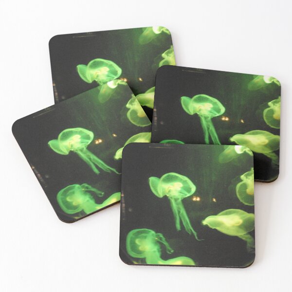 Item preview, green glowing ocean jellyfish designed and sold by FONESAY.