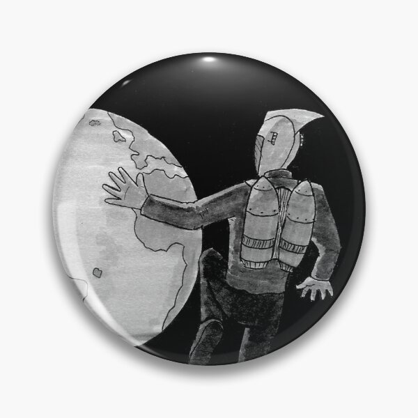 Item preview, Rocket Man Admires Earth designed and sold by ArtsnCulture.