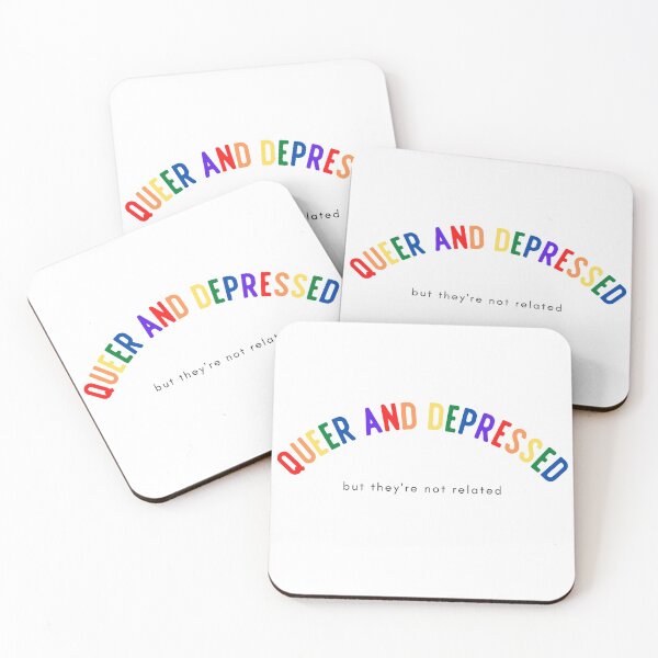 Item preview, Queer and Depressed designed and sold by emotionpotion.