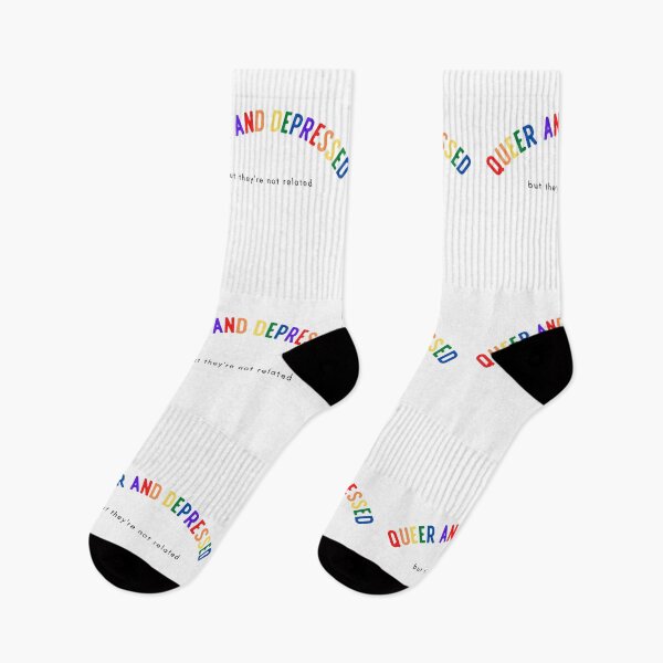 Item preview, Queer and Depressed designed and sold by emotionpotion.