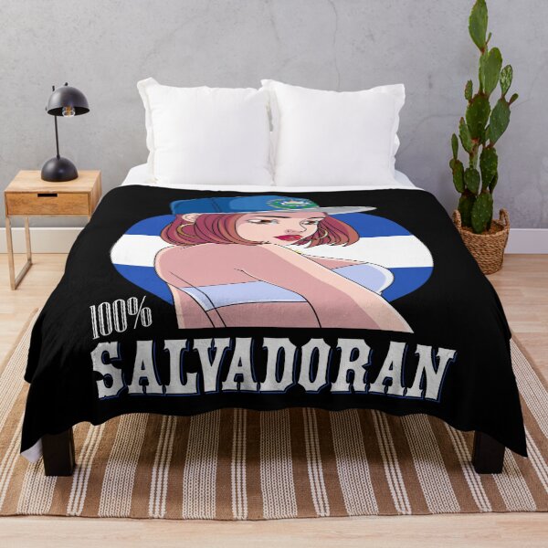 Item preview, 100% Salvadoran Strong Girl El Salvador Flag Roots designed and sold by Nosek1ng.