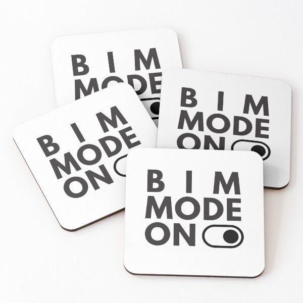 Item preview, BIM mode on - Building Information Modeling black designed and sold by Laukgr.