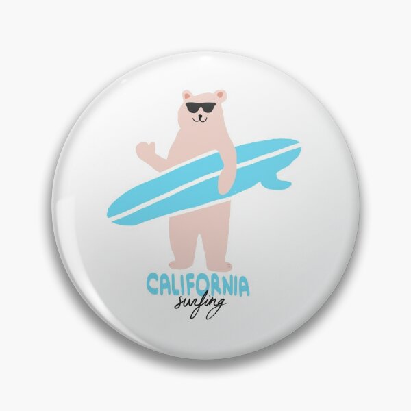 Item preview, sURfing bear surf California USA surf cool bear handmade  designed and sold by Tropical Blood.