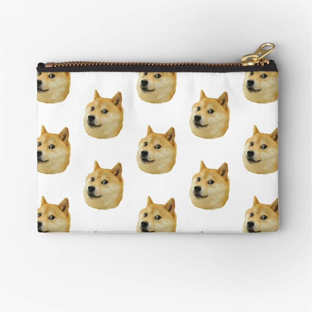 Shiba Inu Dog Face With Big Eyes Shaped Soft Fabric Zipper Coin Purse –  DOTOLY