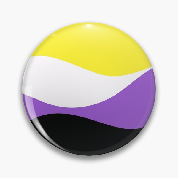 Item preview, Nonbinary Waves Circle designed and sold by JustGottaDraw.