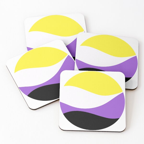 Item preview, Nonbinary Waves Circle designed and sold by JustGottaDraw.