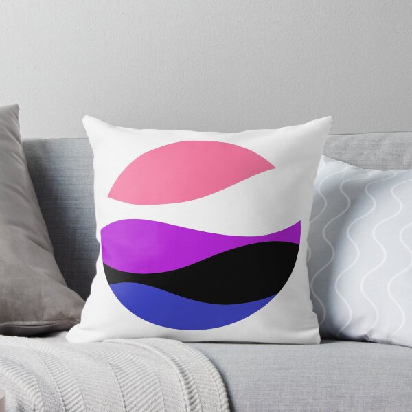 Item preview, Genderfluid Waves Circle designed and sold by JustGottaDraw.