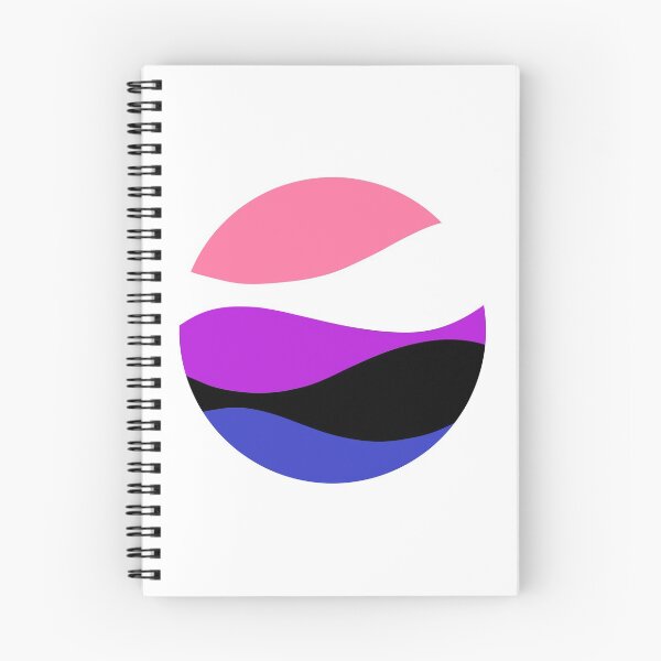 Item preview, Genderfluid Waves Circle designed and sold by JustGottaDraw.