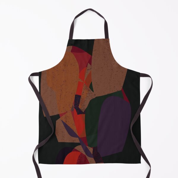 Item preview, Abstract modern shapes with structure black red purple green designed and sold by Nadezda Kravcenko.
