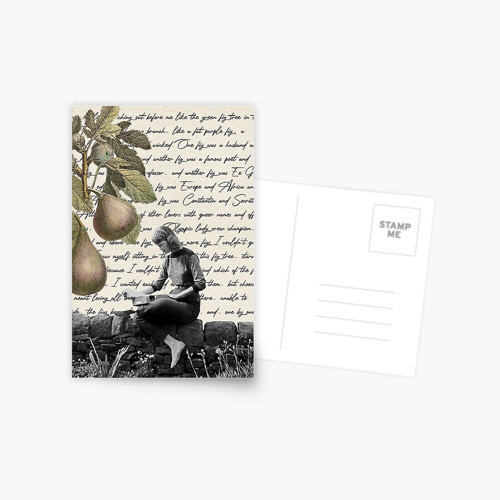 "The Bell Jar Fig Tree Quote" Postcard for Sale by indiebookster