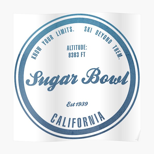 "Sugar Bowl Ski Resort California" Poster by CarbonClothing Redbubble