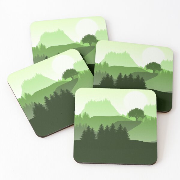 Item preview, Green Minimalist Landscape designed and sold by JCalvert-Design.