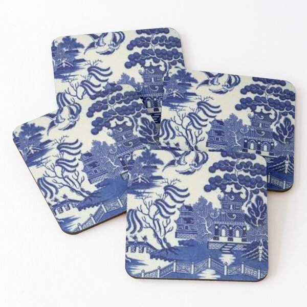 blue willow pattern Coasters (Set of 4)