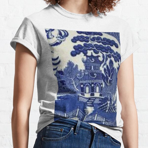 patrón de sauce azul Camiseta clásica