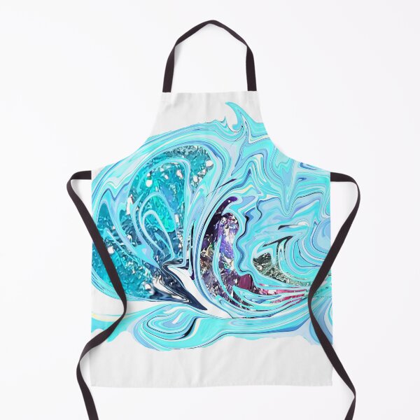 Item preview, Abstract blue print geode agate waves streaks designed and sold by Maria Mihailova.
