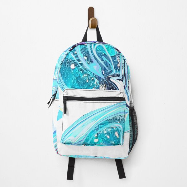 Item preview, Abstract blue print geode agate waves streaks designed and sold by Maria Mihailova.