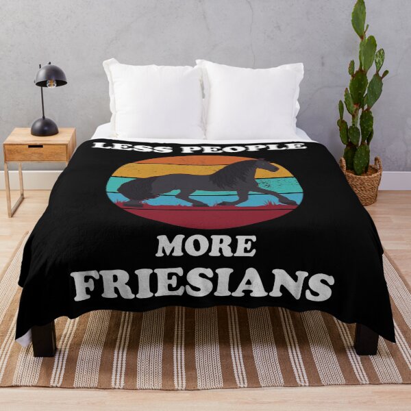 Item preview, Funny Horse Owner Less People More Friesians graphic designed and sold by jakehughes2015.