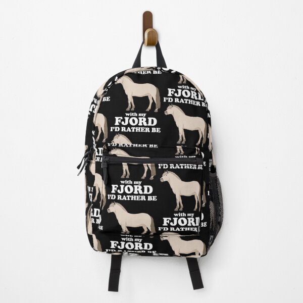 Item preview, Funny I'd Rather Be With My Fjord Horse Owner print designed and sold by jakehughes2015.