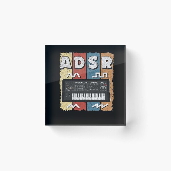 Item preview, ADSR Vintage Analog Synthesizer Gift Retro Synths designed and sold by Stronzi.
