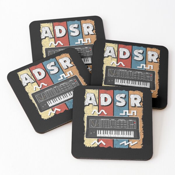 Item preview, ADSR Vintage Analog Synthesizer Gift Retro Synths designed and sold by Stronzi.