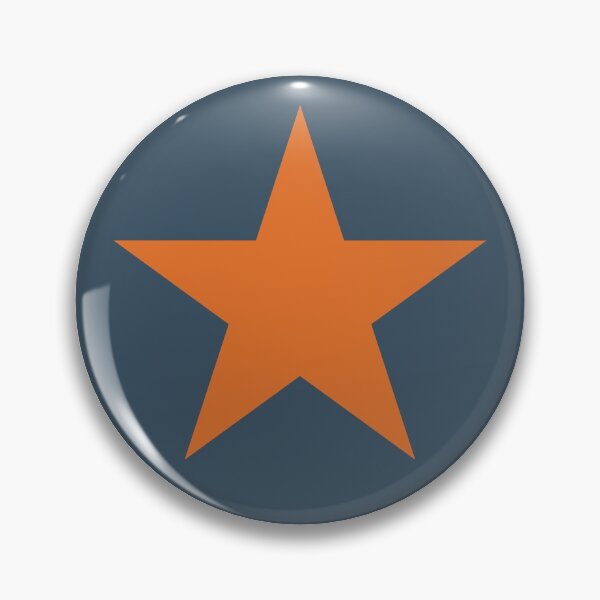 Item preview, Orange Graphic Star On Blue designed and sold by iscaStudioArt.