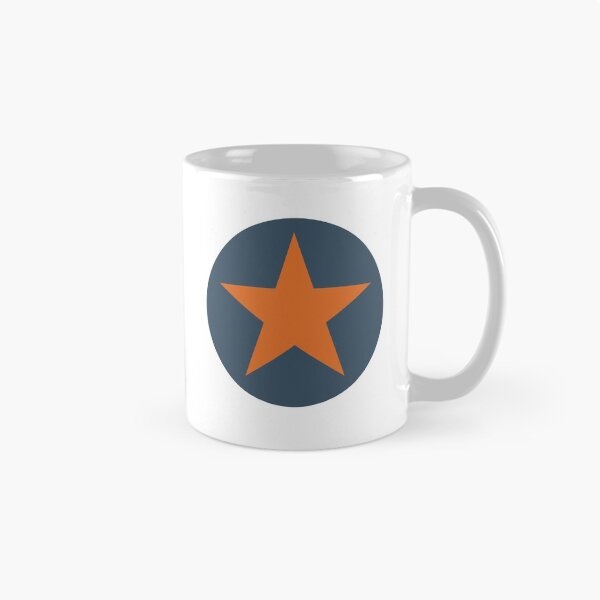 Item preview, Orange Graphic Star On Blue designed and sold by iscaStudioArt.