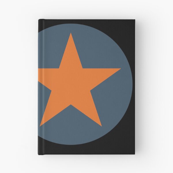 Item preview, Orange Graphic Star On Blue designed and sold by iscaStudioArt.