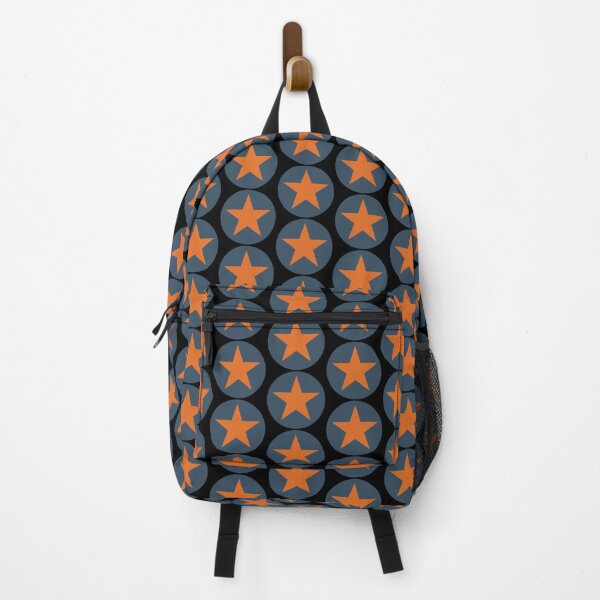 Item preview, Orange Graphic Star On Blue designed and sold by iscaStudioArt.