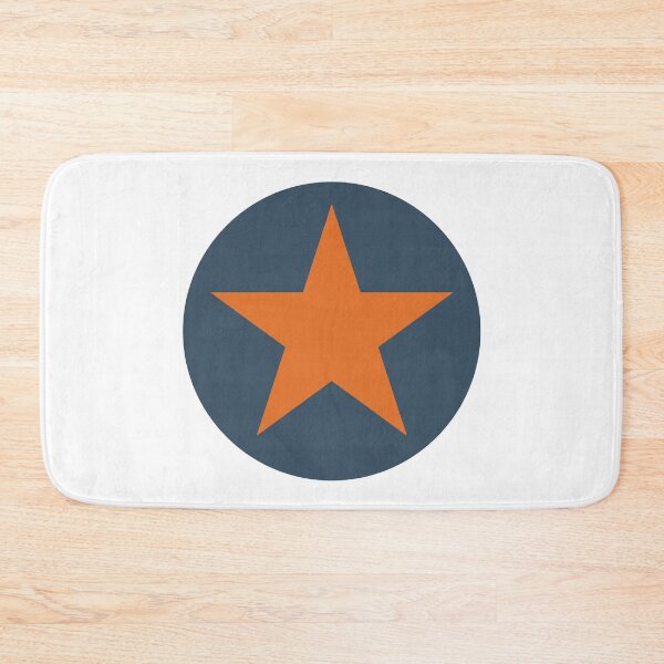 Item preview, Orange Graphic Star On Blue designed and sold by iscaStudioArt.