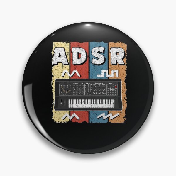 Item preview, ADSR Vintage Analog Synthesizer Gift Retro Synths designed and sold by Stronzi.